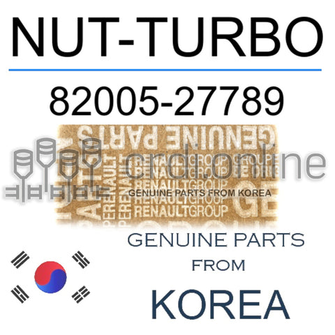 NUT-TURBO [ORIGINAL] 82005-27789 8200527789 82005 27789