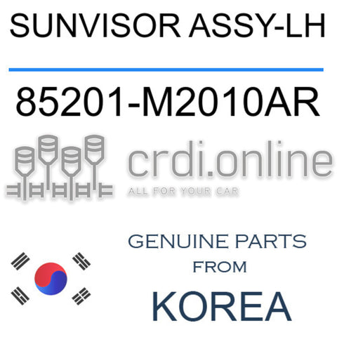SUNVISOR ASSY-LH [ORIGINAL] 85201-M2010AR 85201M2010AR 85201 M2010AR