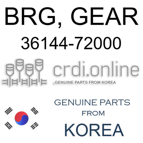 BRG, GEAR [ORIGINAL] 36144-72000 3614472000 36144 72000