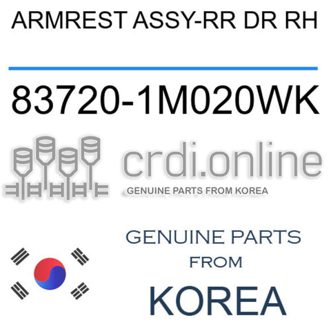 ARMREST ASSY-RR DR RH 83720-1M020WK 837201M020WK 83720 1M020WK