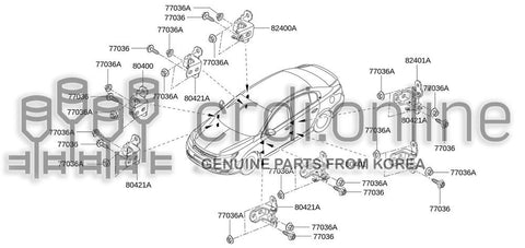 HINGE-FRONT RH DOORUPPER 80400-6109R 804006109R 80400 6109R