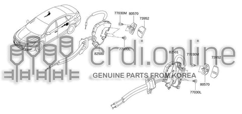 LOCK & REMOTE CONTROL ASSY-REAR DOORLH 82503-8213R 825038213R 82503 8213R