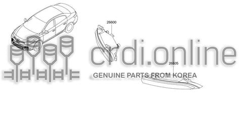 LAMP ASSY-DAYLH 26605-7986R 266057986R 26605 7986R