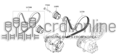 BELT-ALTERNATOR 11720-8309R 117208309R 11720 8309R
