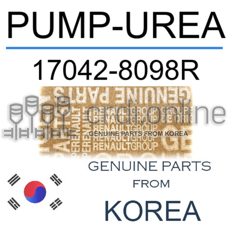 PUMP-UREA [ORIGINAL] 17042-8098R 170428098R 17042 8098R
