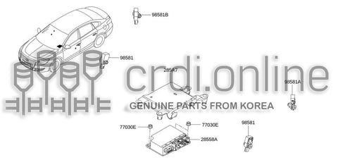 DETECTOR-AIR BAG 28558-3394R 285583394R 28558 3394R