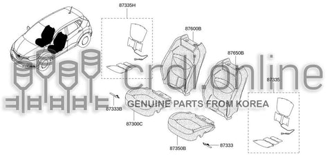 HEATER UNIT ASSY-FRONT SEATLH 87335-1046R 873351046R 87335 1046R