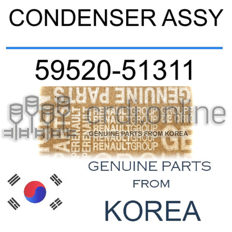 CONDENSER ASSY [ORIGINAL] 59520-51311 5952051311 59520 51311