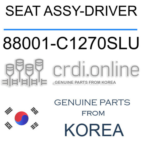 SEAT ASSY-DRIVER [ORIGINAL] 88001-C1270SLU 88001C1270SLU 88001 C1270SLU