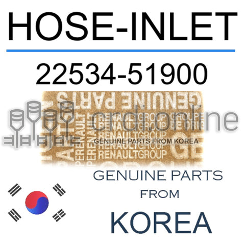 HOSE-INLET [ORIGINAL] 22534-51900 2253451900 22534 51900
