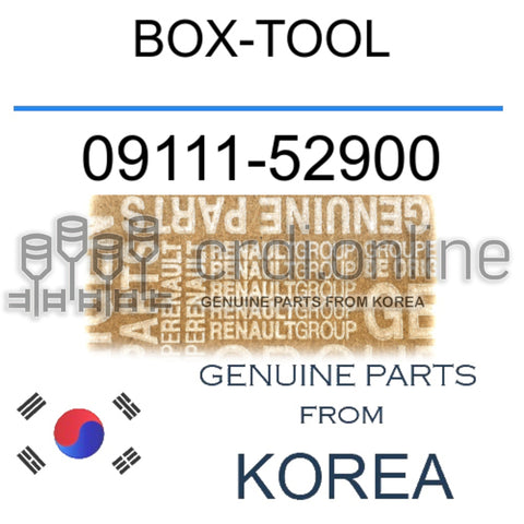 BOX-TOOL [ORIGINAL] 09111-52900 0911152900 09111 52900