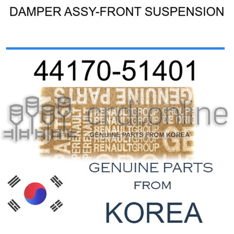 DAMPER ASSY-FRONT SUSPENSION [ORIGINAL] 44170-51401 4417051401 44170 51401