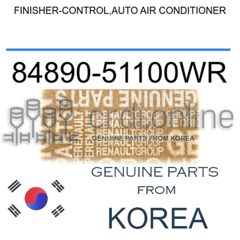 FINISHER-CONTROL,AUTO AIR CONDITIONER [ORIGINAL] 84890-51100WR 8489051100WR 84890 51100WR