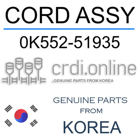 CORD ASSY [ORIGINAL] 0K552-51935 0K55251935 0K552 51935