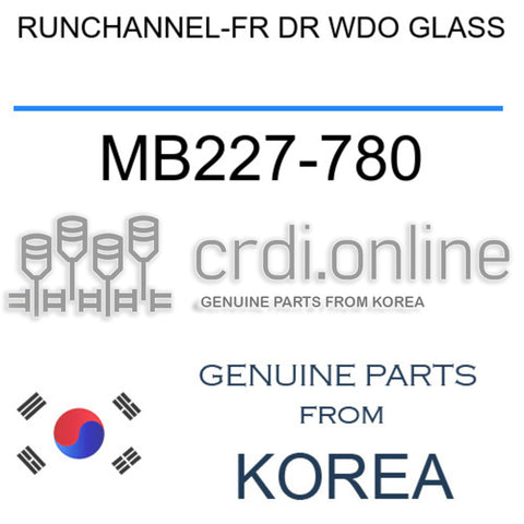 RUNCHANNEL-FR DR WDO GLASS MB227-780 MB227780 MB227 780