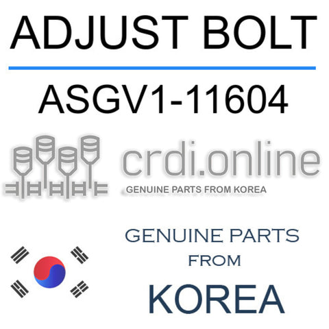 ADJUST BOLT ASGV1-11604 ASGV111604 ASGV1 11604