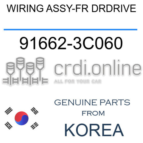 WIRING ASSY-FR DRDRIVE 91662-3C060 916623C060 91662 3C060