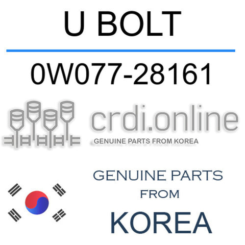 U BOLT 0W077-28161 0W07728161 0W077 28161