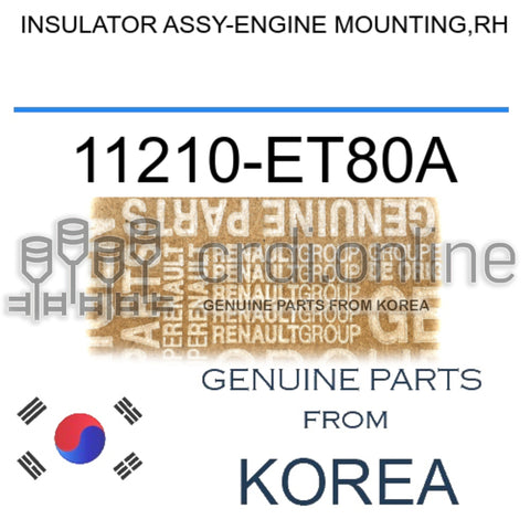 INSULATOR ASSY-ENGINE MOUNTING,RH [ORIGINAL] 11210-ET80A 11210ET80A 11210 ET80A