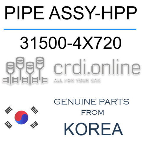 PIPE ASSY-HPP [ORIGINAL] 31500-4X720 315004X720 31500 4X720