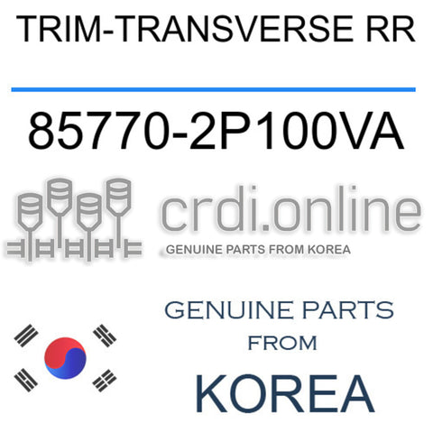 TRIM-TRANSVERSE RR [ORIGINAL] 85770-2P100VA 857702P100VA 85770 2P100VA