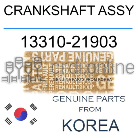 CRANKSHAFT ASSY [ORIGINAL] 13310-21903 1331021903 13310 21903
