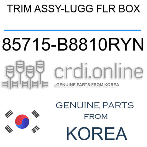TRIM ASSY-LUGG FLR BOX [ORIGINAL] 85715-B8810RYN 85715B8810RYN 85715 B8810RYN