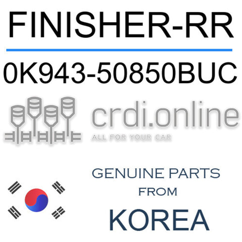 FINISHER-RR [ORIGINAL] 0K943-50850BUC 0K94350850BUC 0K943 50850BUC