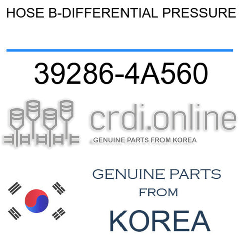 HOSE B-DIFFERENTIAL PRESSURE 39286-4A560 392864A560 39286 4A560