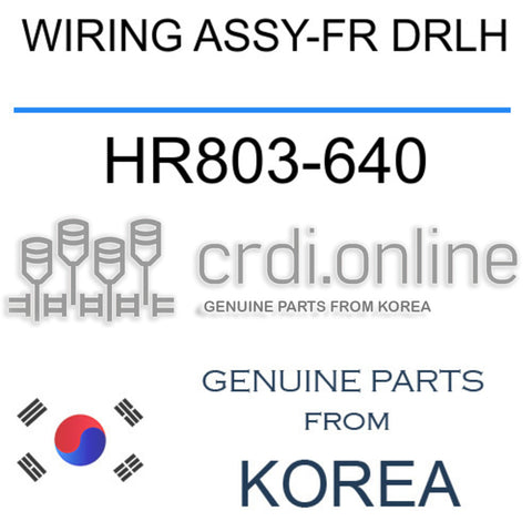 WIRING ASSY-FR DRLH HR803-640 HR803640 HR803 640