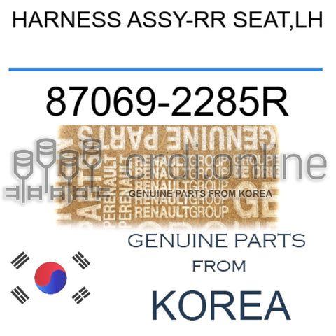 HARNESS ASSY-RR SEAT,LH [ORIGINAL] 87069-2285R 870692285R 87069 2285R