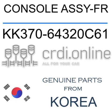CONSOLE ASSY-FR [ORIGINAL] KK370-64320C61 KK37064320C61 KK370 64320C61