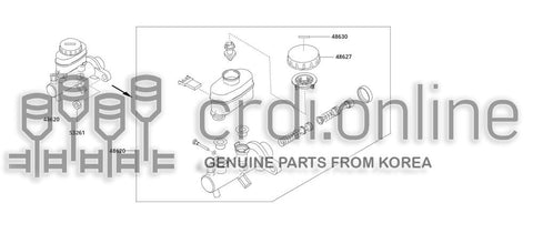 CYLINDER ASSY-BRAKE MASTER 48620-51120 4862051120 48620 51120