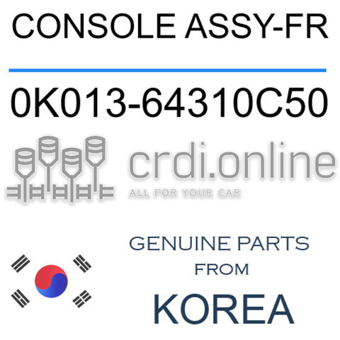 CONSOLE ASSY-FR [ORIGINAL] 0K013-64310C50 0K01364310C50 0K013 64310C50