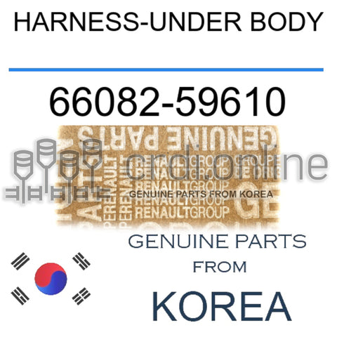 HARNESS-UNDER BODY [ORIGINAL] 66082-59610 6608259610 66082 59610