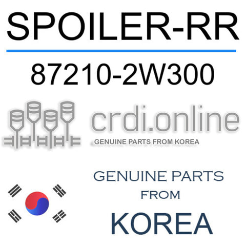 SPOILER-RR [ORIGINAL] 87210-2W300 872102W300 87210 2W300