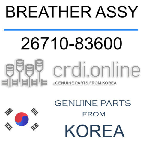 BREATHER ASSY [ORIGINAL] 26710-83600 2671083600 26710 83600