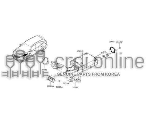 GASKET-EXHAUSTHEAD 20691-30P0A 2069130P0A 20691 30P0A