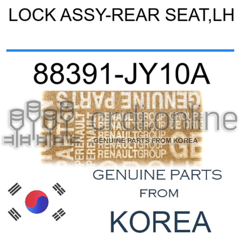 LOCK ASSY-REAR SEAT,LH [ORIGINAL] 88391-JY10A 88391JY10A 88391 JY10A