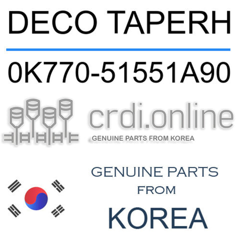 DECO TAPERH [ORIGINAL] 0K770-51551A90 0K77051551A90 0K770 51551A90