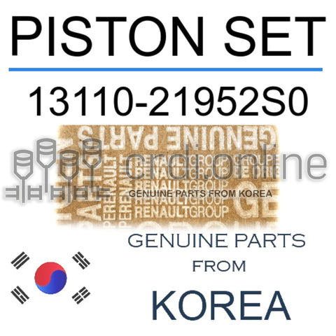 PISTON SET [ORIGINAL] 13110-21952S0 1311021952S0 13110 21952S0