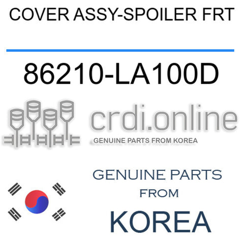 COVER ASSY-SPOILER FRT [ORIGINAL] 86210-LA100D 86210LA100D 86210 LA100D