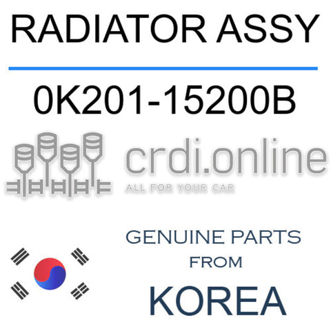 RADIATOR ASSY [ORIGINAL] 0K201-15200B 0K20115200B 0K201 15200B