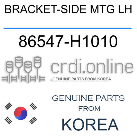 BRACKET-SIDE MTG LH 86547-H1010 86547H1010 86547 H1010