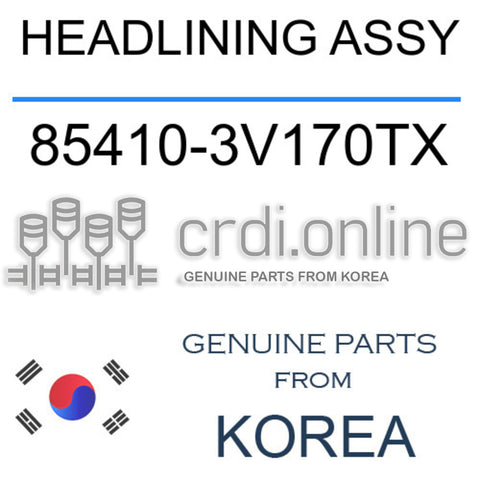 HEADLINING ASSY [ORIGINAL] 85410-3V170TX 854103V170TX 85410 3V170TX