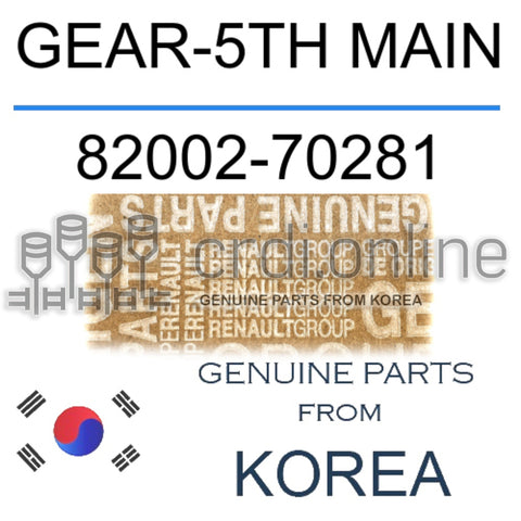 GEAR-5TH MAIN [ORIGINAL] 82002-70281 8200270281 82002 70281