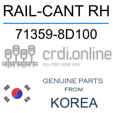RAIL-CANT RH [ORIGINAL] 71359-8D100 713598D100 71359 8D100