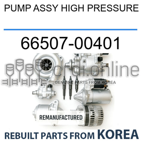 PUMP ASSY HIGH PRESSURE [REBUILT] 66507-00401 6650700401 66507 00401