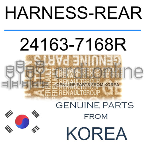 HARNESS-REAR [ORIGINAL] 24163-7168R 241637168R 24163 7168R
