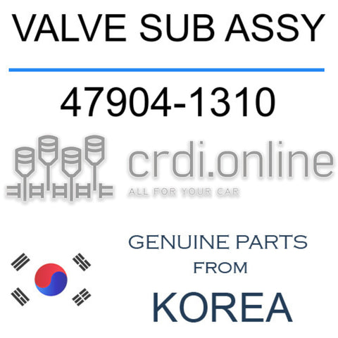 VALVE SUB ASSY 47904-1310 479041310 47904 1310